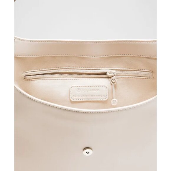 Lululemon Leather Alternative 8L Shoulder Bag In Cashew With Dustbag